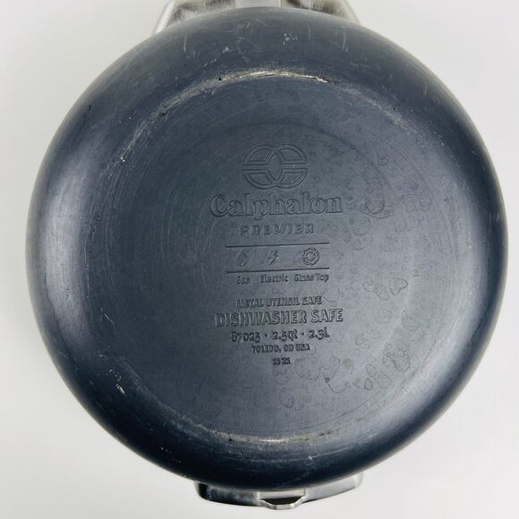 Calphalon 87025 Premier Hard Anodized Space Saving 2.5qt Saucepan 2-1/2 Stovetop - Picture 6 of 6